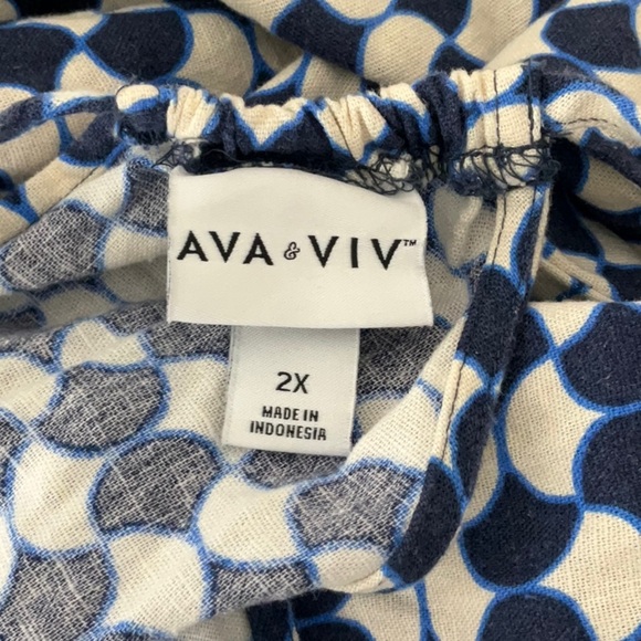Ava & Viv - Women's Midi Dress Size 2X - Picture 14 of 16